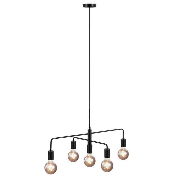 Hanglamp kroonluchter Nordlux gloom e27 fitting metaal zwart