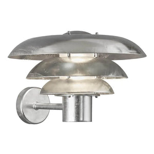 Buitenlamp zilver Nordlux e27 fitting modern metaal gegvalvaniseerd