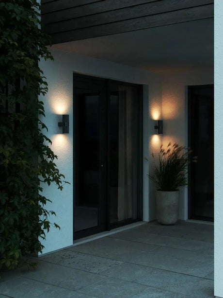kyklop ripple wandlamp mat zwart gu10 fitting nordlux minimalistisch modern 