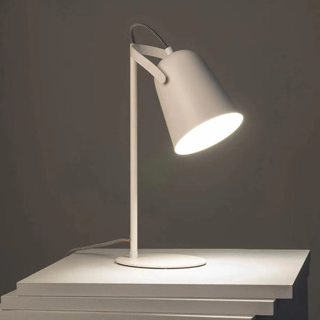 Bureaulamp met E14 fitting stekker en schakelaar - wit of rood 'Suzanne' - FOIR