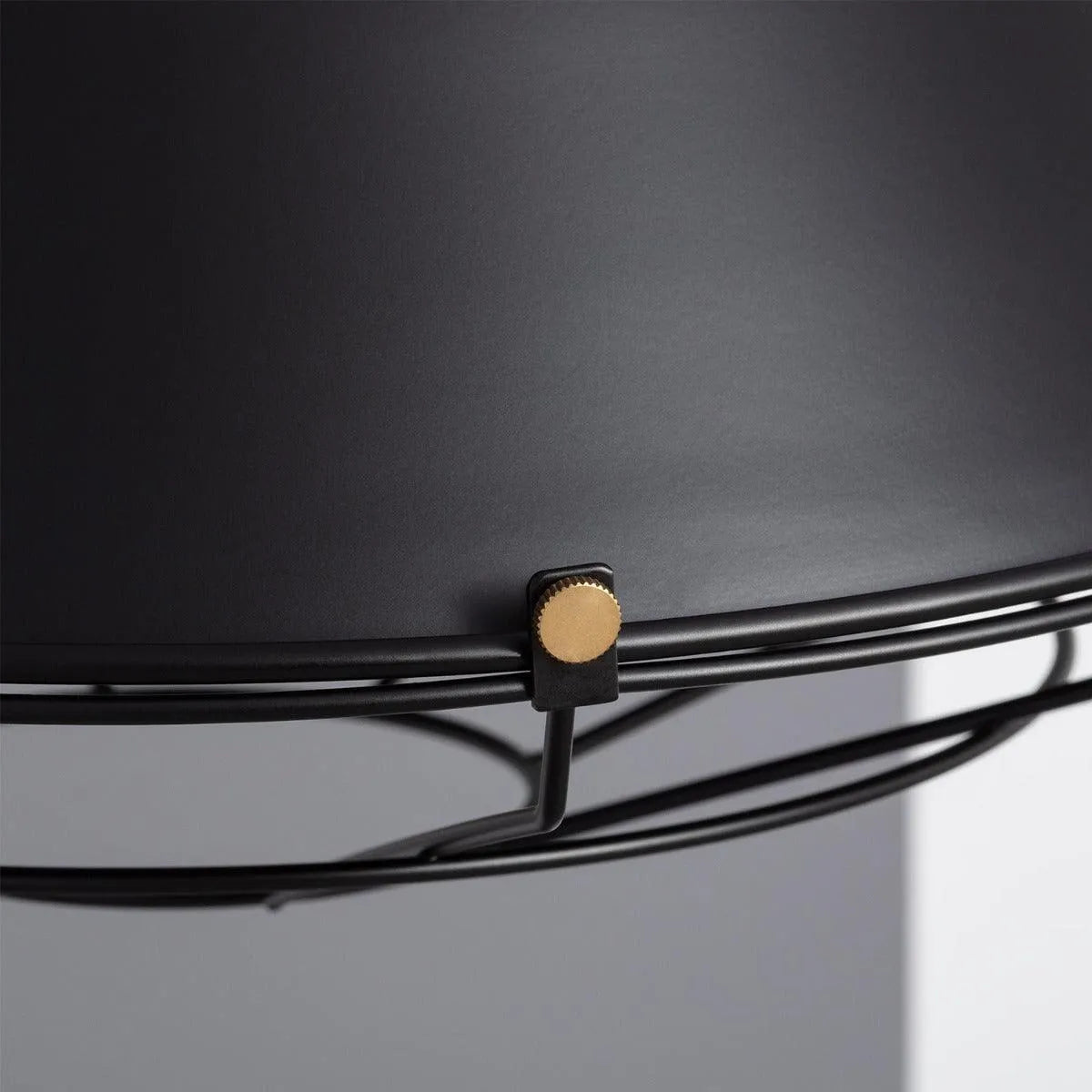 Hanglamp industrieel zwart 'Jager' E27 fitting met kooi 36 cm rond - FOIR