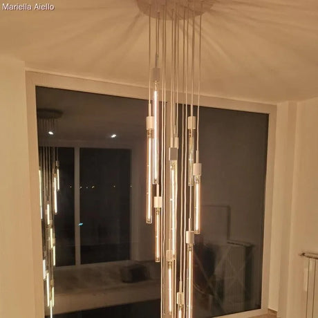Lamp fitting e27 lang wit rond design 7cm - FOIR