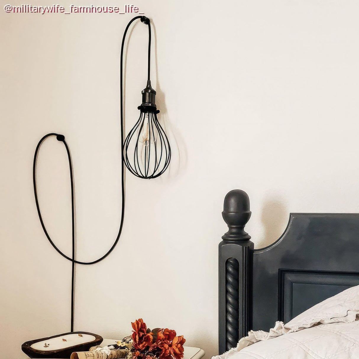 Haak plafond klein rond lamp ophangen
