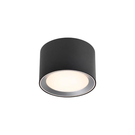 Nordlux Landon 8 LED opbouwspot zwart badkamer met Moodmaker 12.5 cm - FOIR
