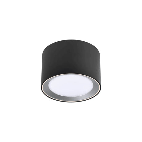 Nordlux Landon 8 LED opbouwspot zwart badkamer met Moodmaker 12.5 cm - FOIR