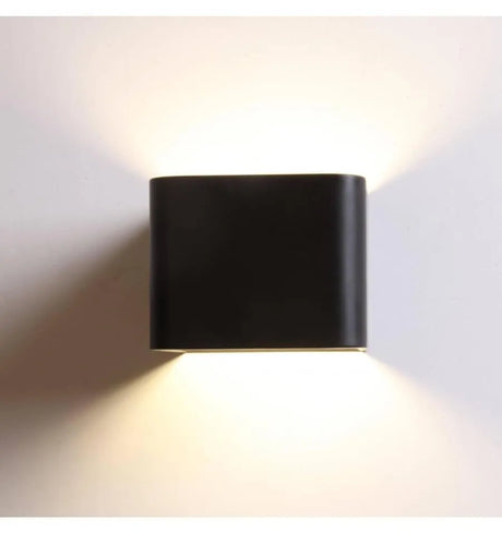 Wandlamp Quadra led zwart metaal warm wit dimbaar - FOIR