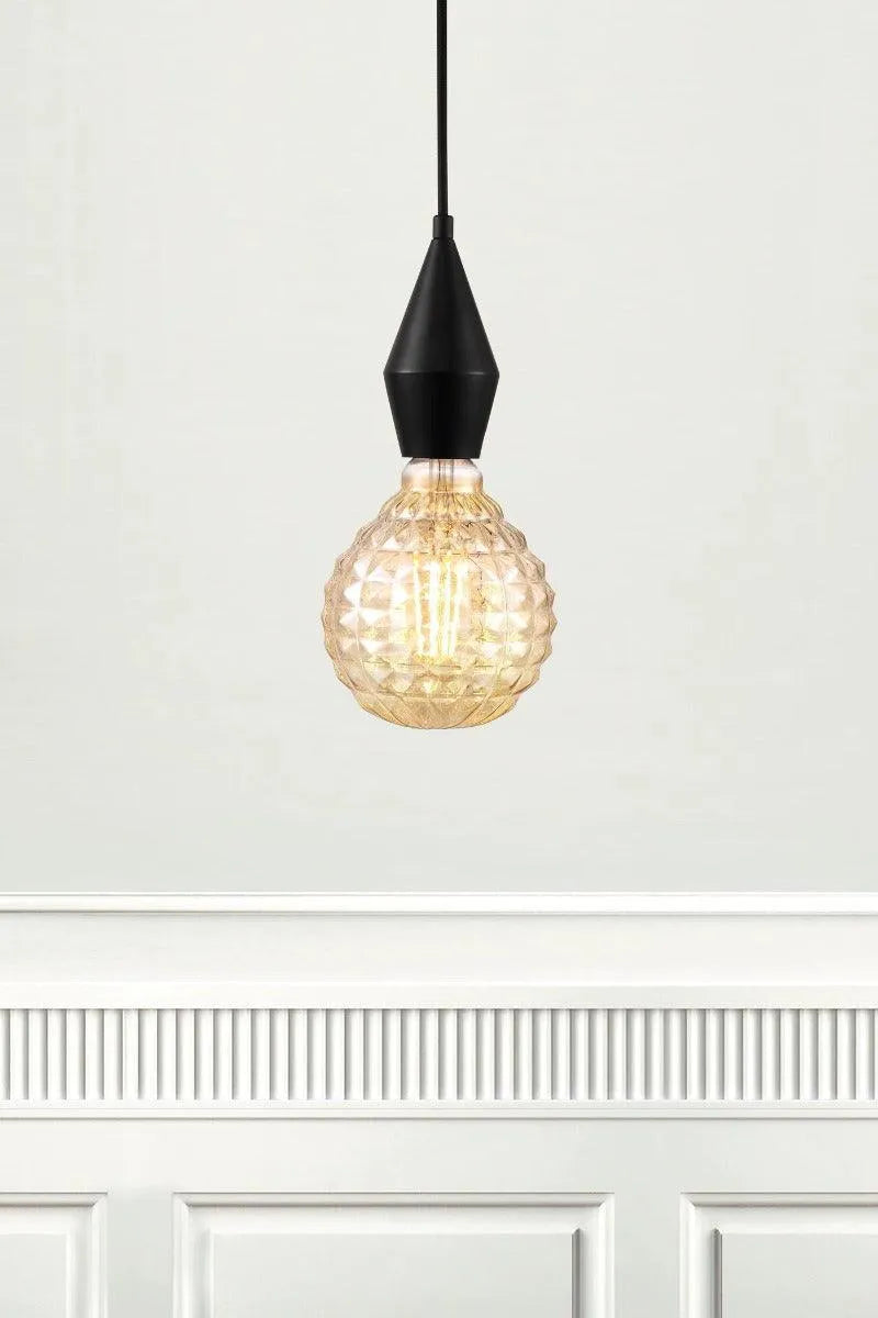 Deco E27 lichtbron met amberglas warm wit 'Avra' - FOIR
