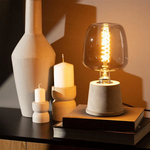 Led lamp rookglas e27 fitting g235 modern