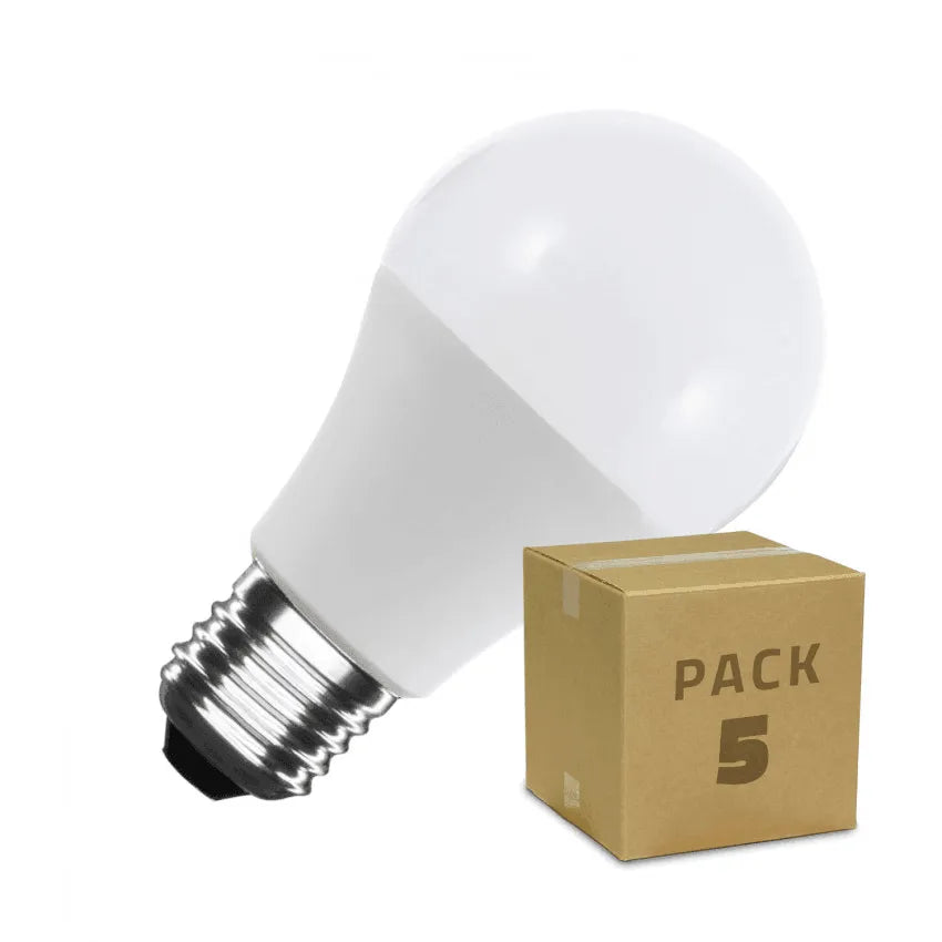 5x LED lampen Smart WiFi E27 A60 dimbaar RGBW 10W