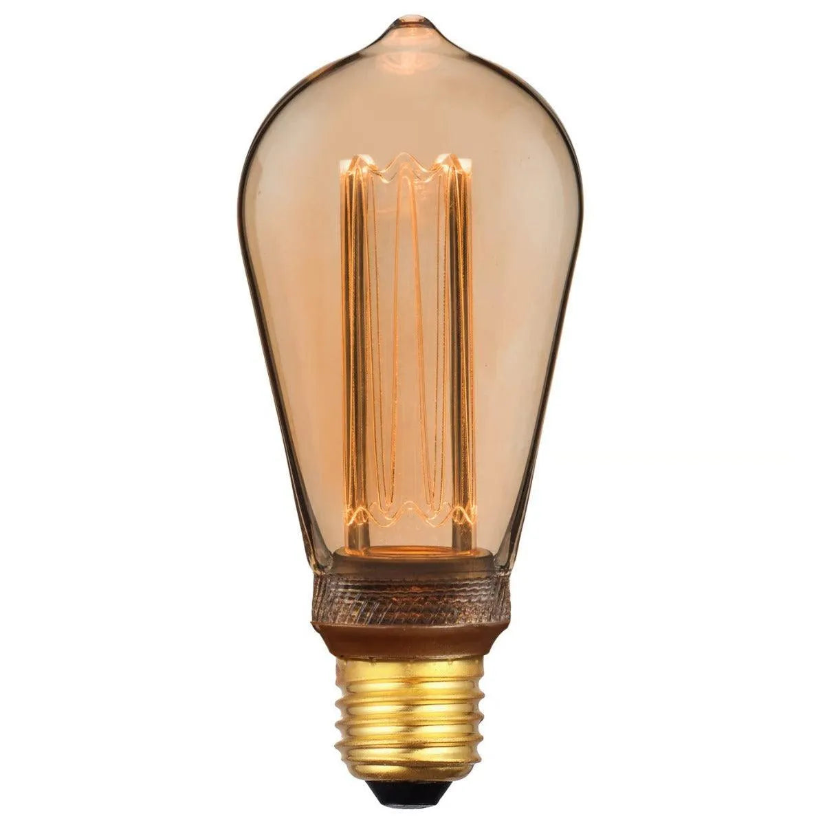 Deco LED lichtbron goud dimbaar e27 st64 3.5 watt nordlux 2080082758 5704924000119 2073963 