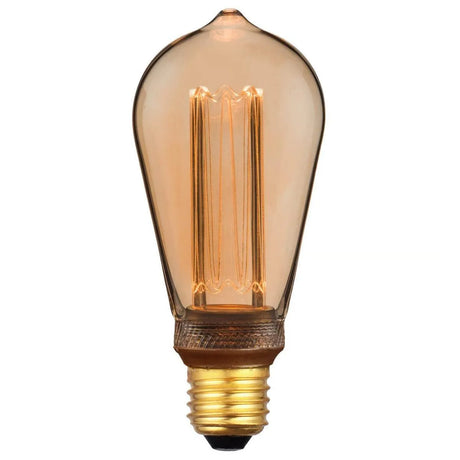 Deco LED lichtbron goud dimbaar e27 st64 3.5 watt nordlux 2080082758 5704924000119 2073963 