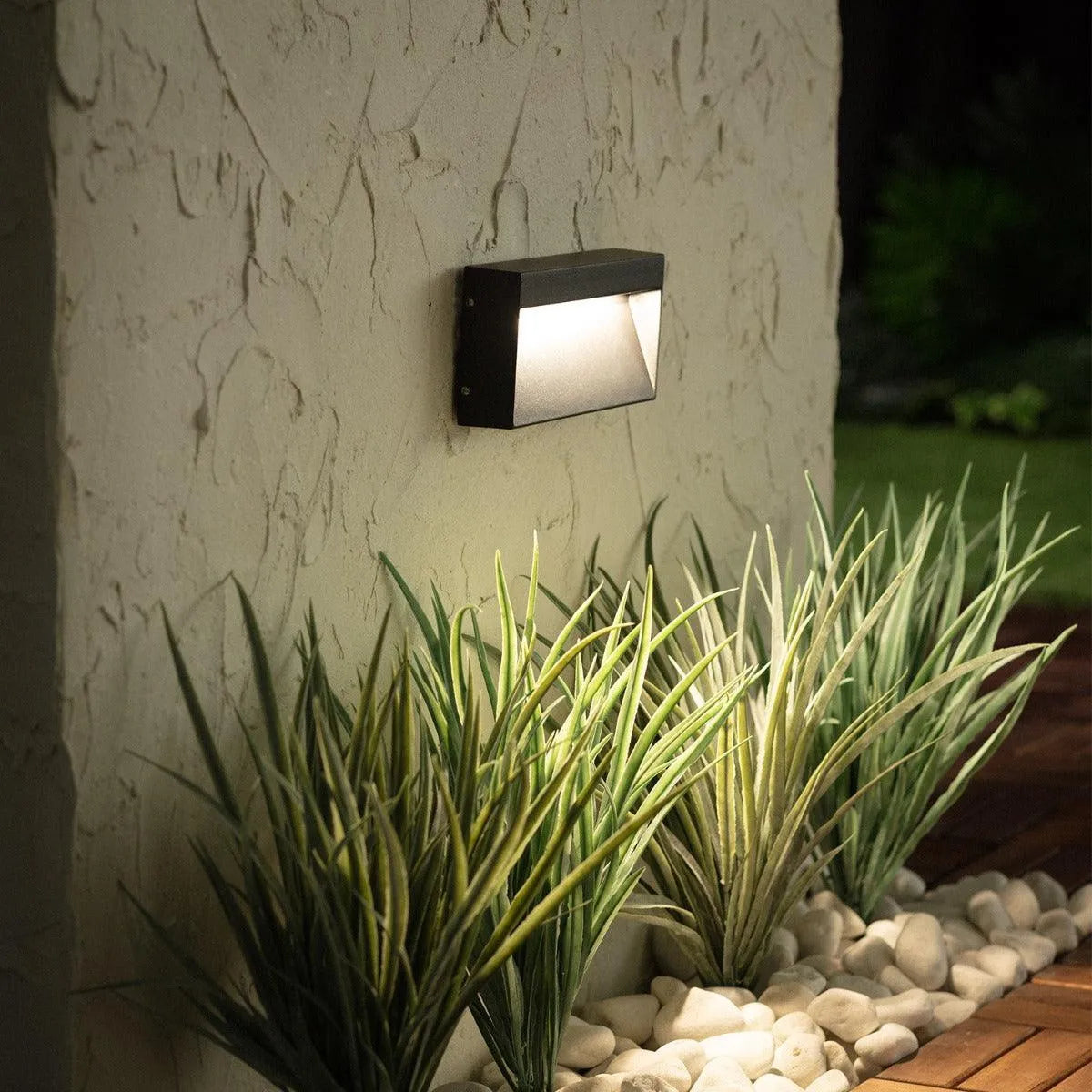 opbouw buitenverlichting vierkant led lamp warm wit
