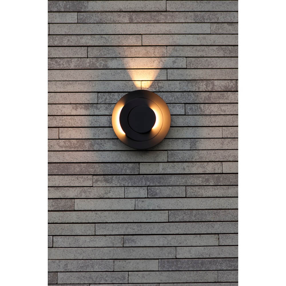 Buitenlamp rond led 'Moov' warm wit 21 cm