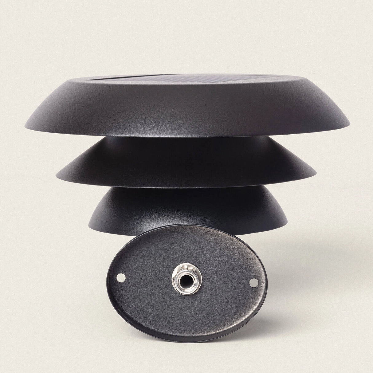 Buitenlamp op zonne energie Metaal zwart 1.5W ip44