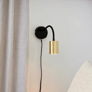 Wandlamp slaapkamer lamp zwart & messing 'Explore' Nordlux GU10 verstelbaar lamp slaapkamer 2113261035 - FOIR