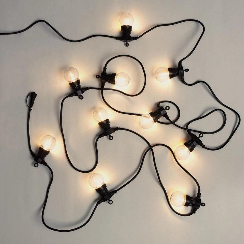 Lichtslinger buiten zwart 12V 10x LED Easyfit 5.65 meter