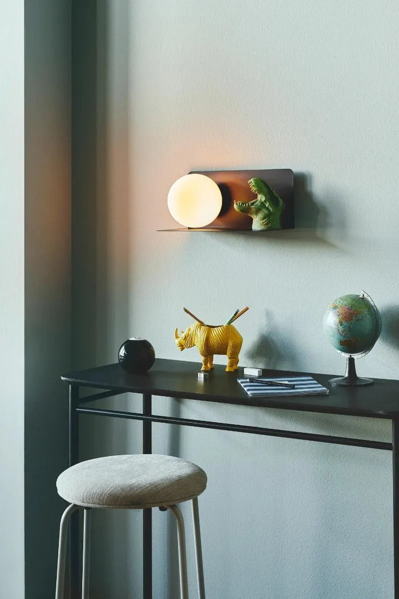 Wandplank zwart met E14 fitting nordlux lilibeth 2312931003 5704924016028 2326319 