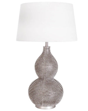 Tafellamp met witte kap E27 fitting en schakelaar By Rydens Lofty - FOIR