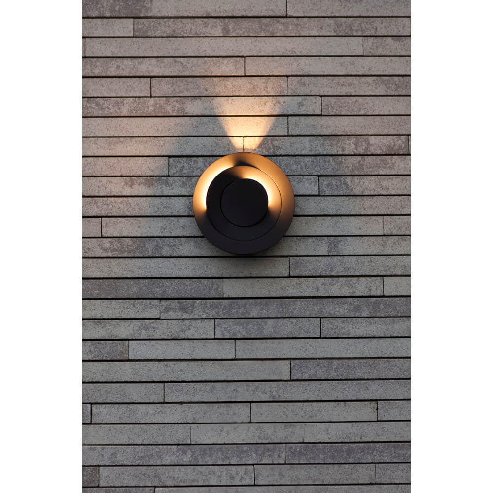 Buitenlamp rond led 'Moov' warm wit 21 cm
