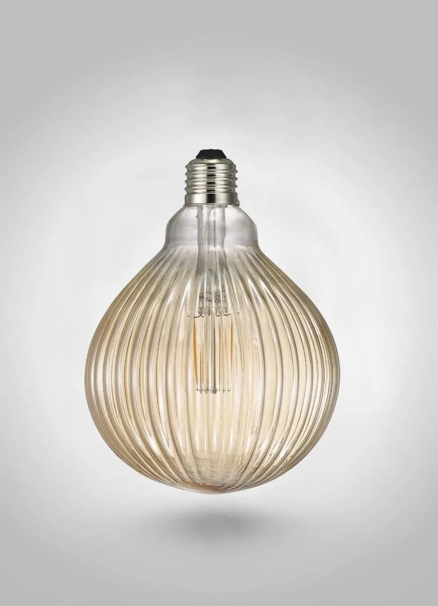 Deco lichtbron E27 fitting amberglas warm wit 1.5W 'Avra' - FOIR