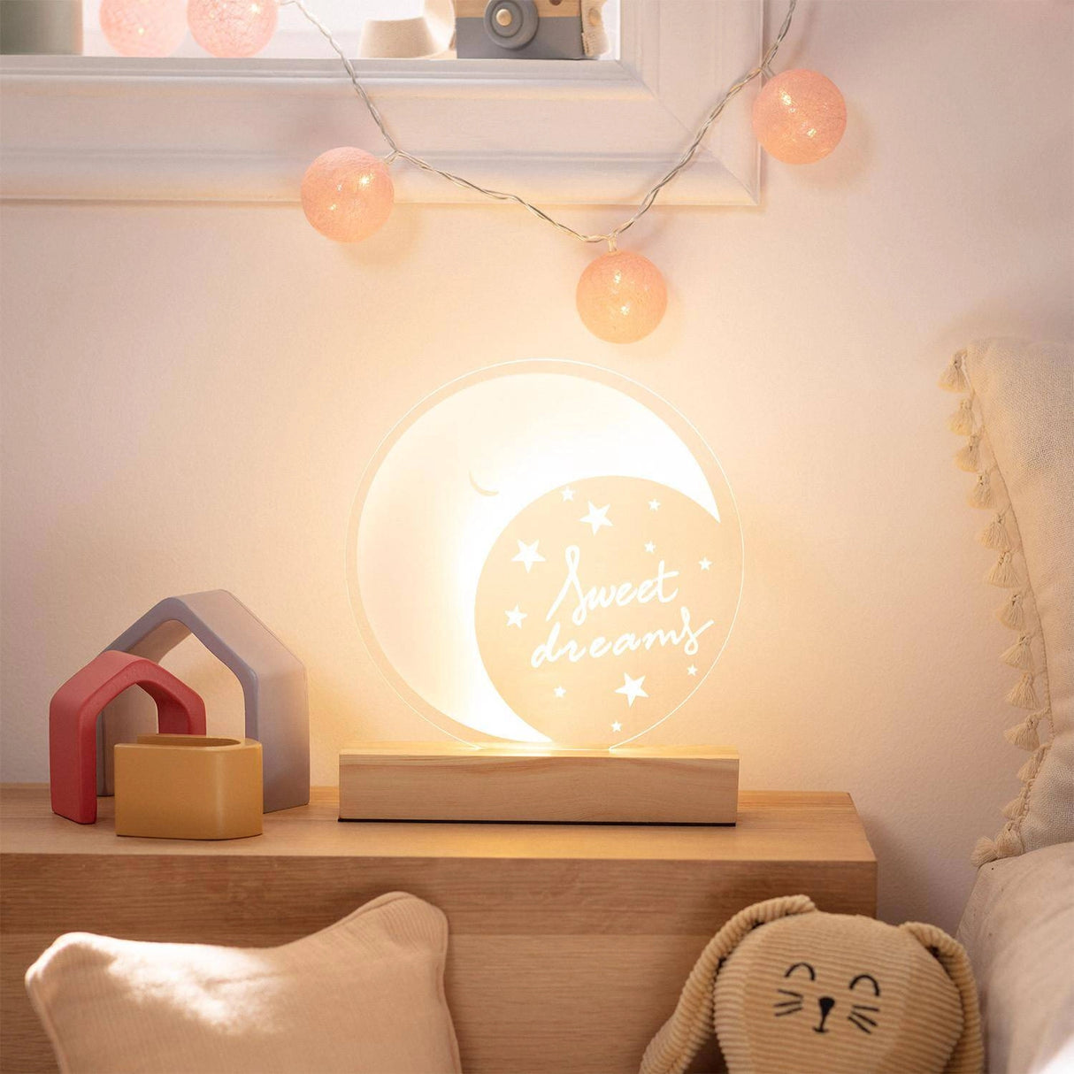 Maan lamp kinderkamer led 4000k Helder wit