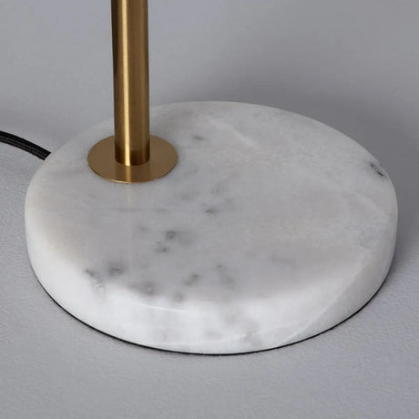 Gouden tafellamp met marmeren voet & E27 fitting 'Marie' - FOIR