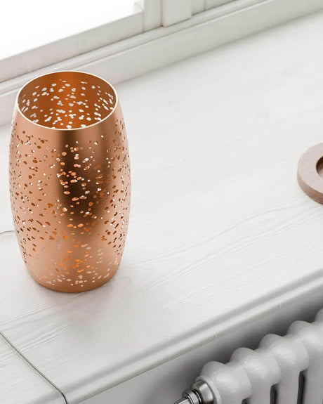 Kleine gouden tafellamp met schakelaar en E27 fitting By Rydens Colby - FOIR