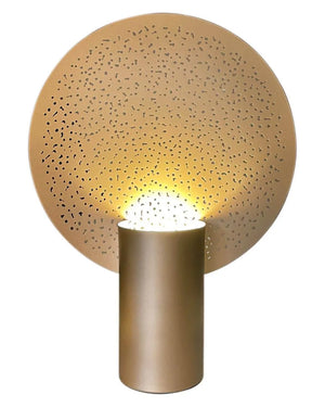 Grote gouden tafellamp met E27 fitting en schakelaar By Rydens Colby XL - FOIR