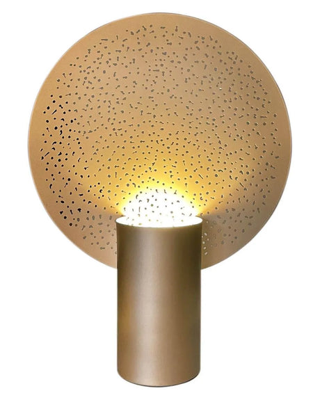 Grote gouden tafellamp met E27 fitting en schakelaar By Rydens Colby XL - FOIR