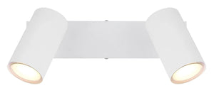 Plafondlamp wit 2 spots met GU10 fittingen Robby - FOIR