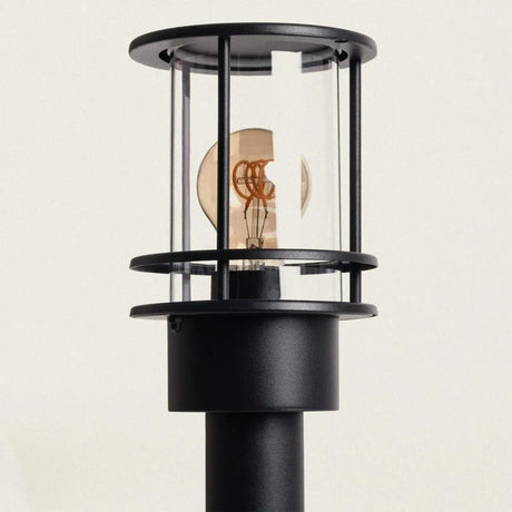 Staande zwarte tuinlamp met E27 fitting 'Winston' - FOIR