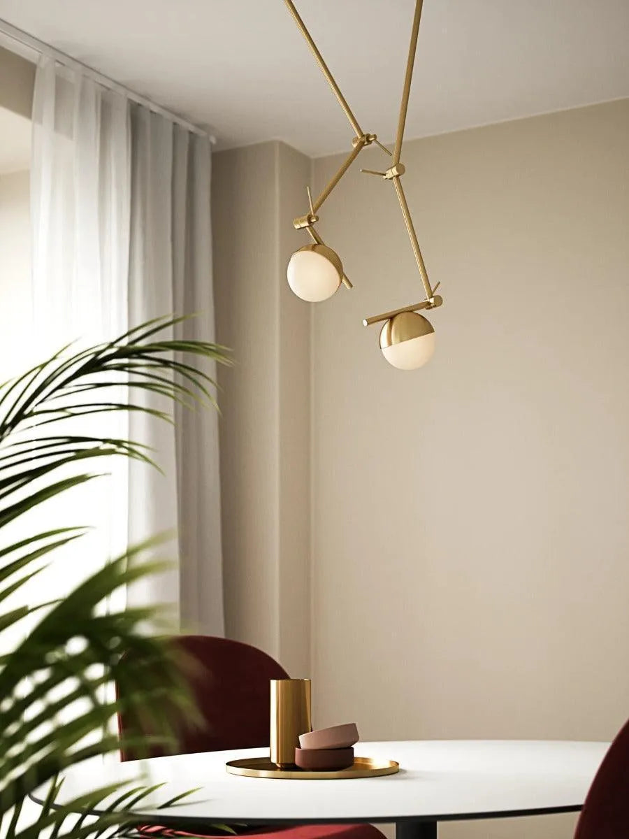 Wand of plafondlamp messing g9 fitting verstelbaar nordlux contina
