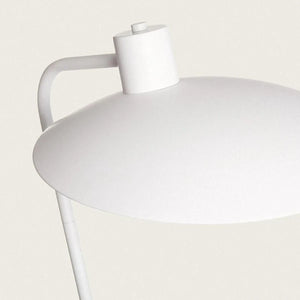 Minimalistische vloerlamp wit met E27 fitting en schakelaar 'Sebastiaan' - FOIR