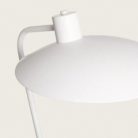 Minimalistische vloerlamp wit met E27 fitting en schakelaar 'Sebastiaan' - FOIR