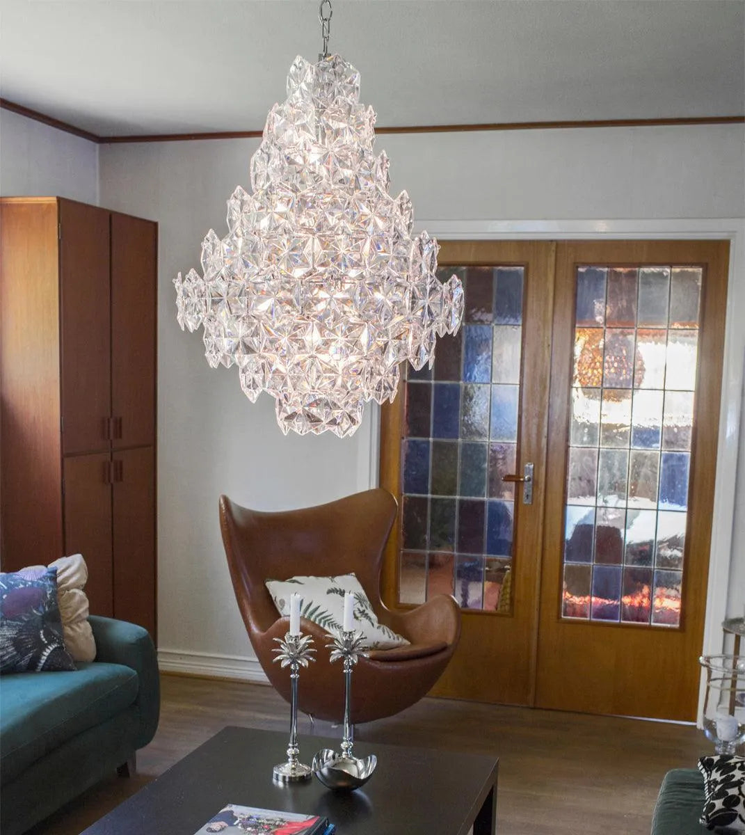 kroonluchters modern E27 design glas led lamp