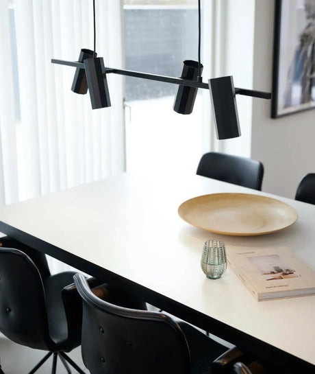 Moderne zwarte hanglamp nordlux alanis 2276951 breed gu10 fittingen verstelbaar zwart