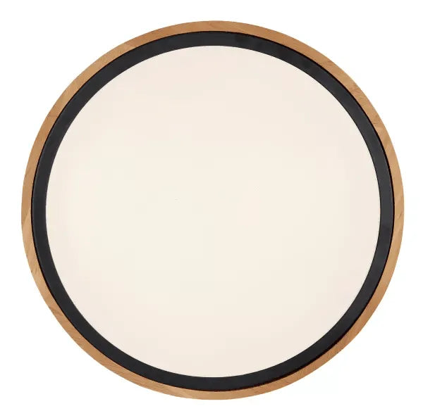 Ronde plafondlamp hout met LED & CCT 'Bruno' - FOIR