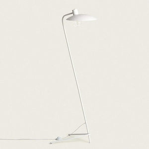 Vloerlamp mat wit e27 fitting schakelaar stekker e27 fitting 