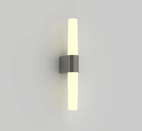 Badkamer wandlamp opaalglas geborsteld nikkel 'Nordlux Helva' en Moodmaker - FOIR