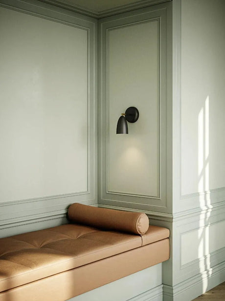 Wandlamp zwart 'Nexus 10' modern gu10 verstelbaar leeslamp DFTP 22 cm - FOIR
