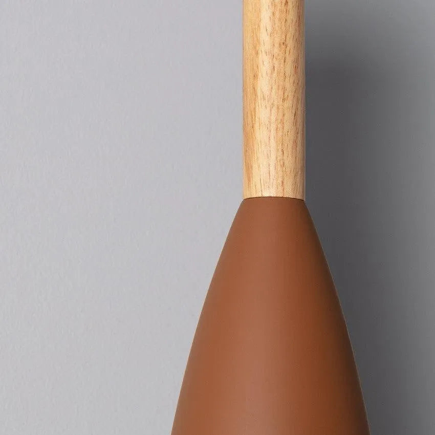 Hanglamp hout metaal modern noors ontwerp