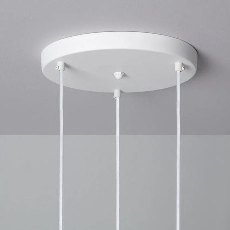 Hanglamp modern metaal led noors 3 lampen plafondkap