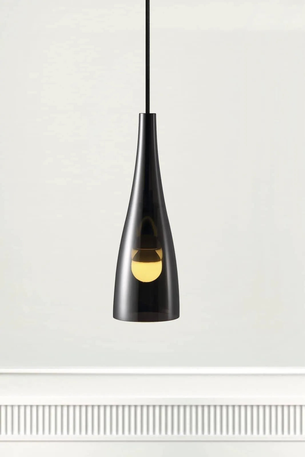 Hanglamp modern E27 fitting modern rookglas modern 