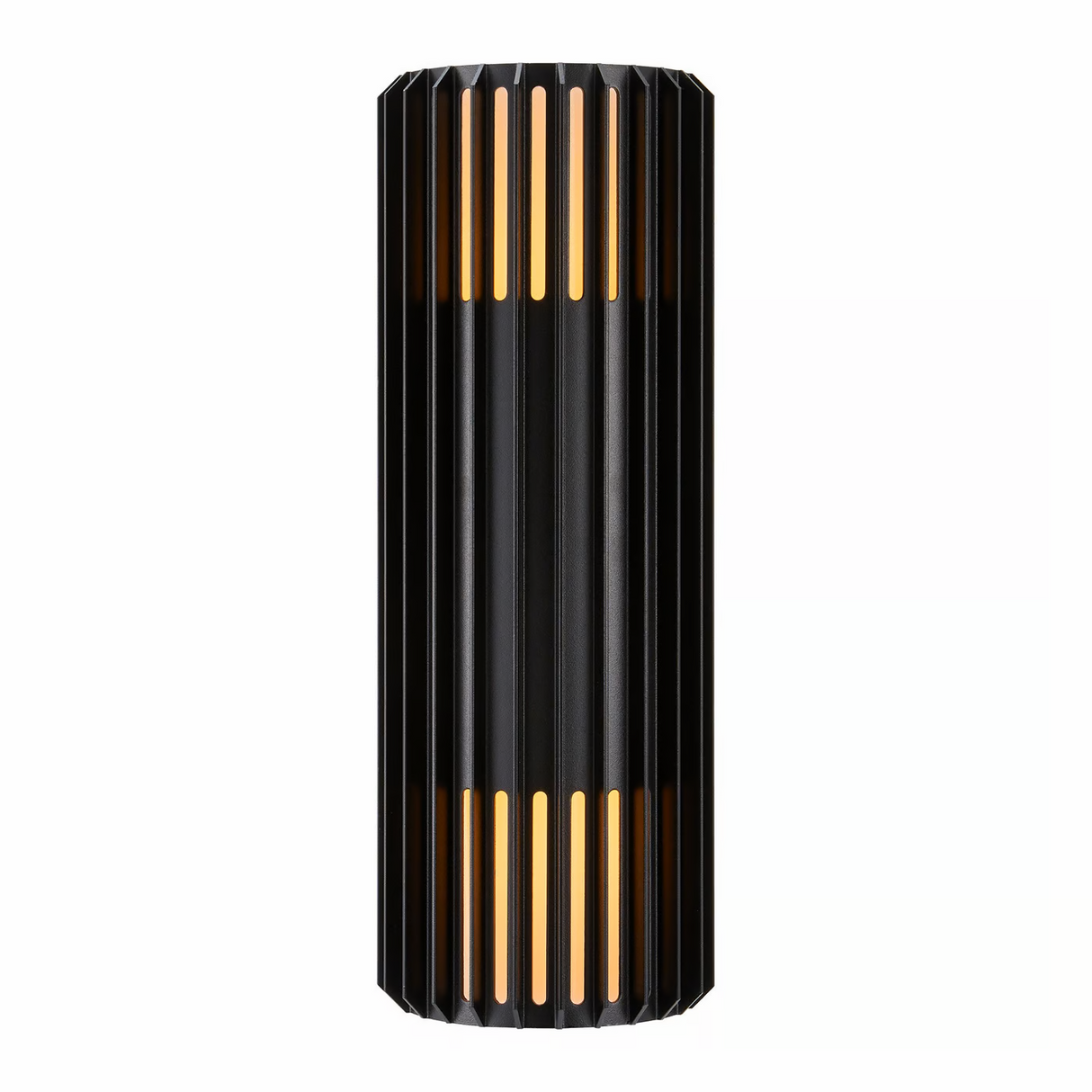 Buitenlamp Aludra zwart ribbel 2x gu10 33 cm