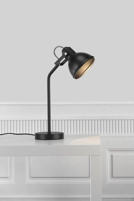 kleine tafellamp zwart nordlux aslak modern