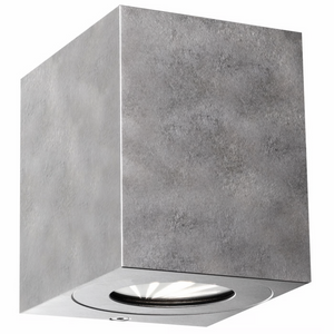 Buitenlamp vierkant Up down 'Canto kubi 2' Nordlux 2x6W warm wit