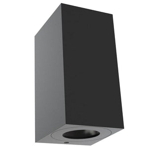 wandlamp met Gu10 fitting aluminium glas