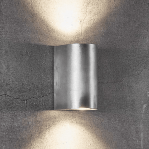 Wandlamp gegalvaniseerd up & downlighter 'Canto Maxi 2' Nordlux GU10 buitenlicht 49721031 - FOIR