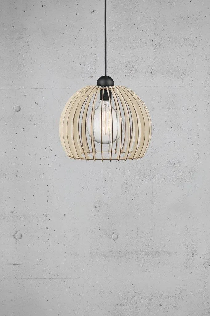Nordlux chino 30 open ontwerp rond led lamp houten lamp