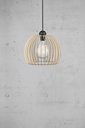 Nordlux chino 30 open ontwerp rond led lamp houten lamp